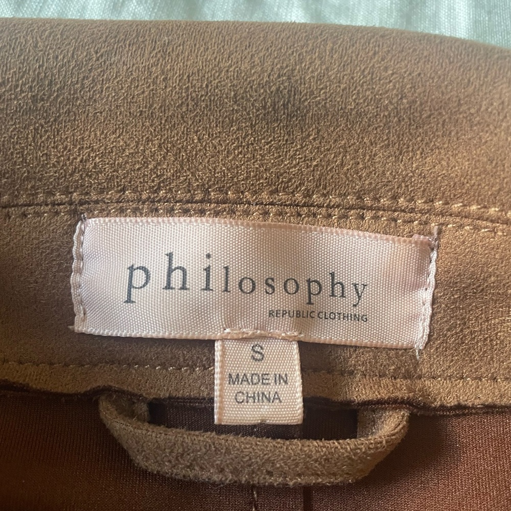 Philosophy Suede Jacket - image 2
